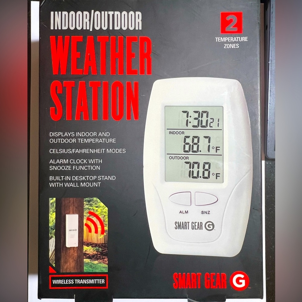 NEW/in Box Smart Gear indoor/outdoor weather station